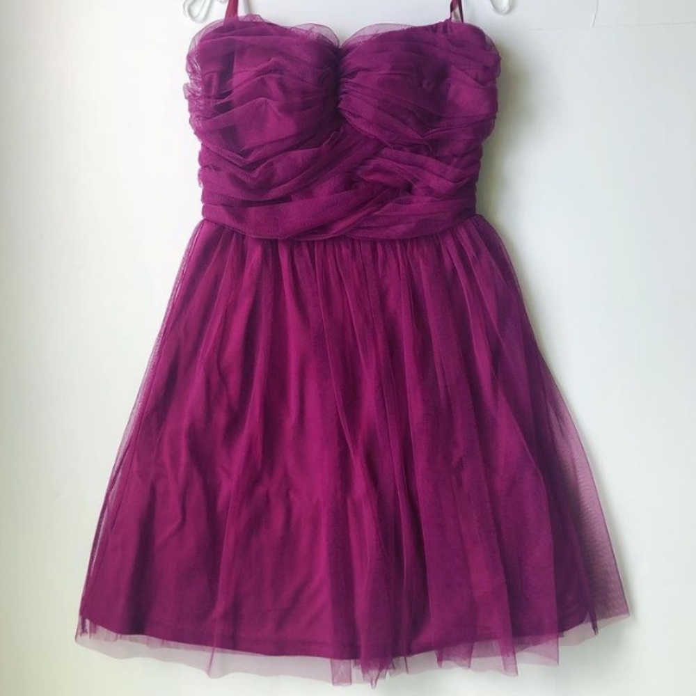 dELia*s Purple Strapless Homecoming Dress, XS / 5